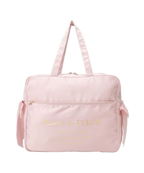 Maison de FLEUR(メゾンドフルール)の「サテンキャリーオンバッグ(トートバッグ・レディース・ピンク系その他2/ピンク/ブラック・FREE)」の22枚目の写真