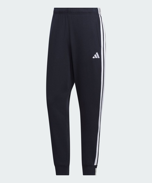 adidas(アディダス)の「エッセンシャルズ プラス レギュラーフィット スリーストライプス フレンチテリー フルレングス カフ パンツ / アディダス adidas(その他パンツ・メンズ・ブルー・X-SMALL/XX-LARGE/3XL/X-LARGE/SMALL/MEDIUM/LARGE)」の6枚目の写真
