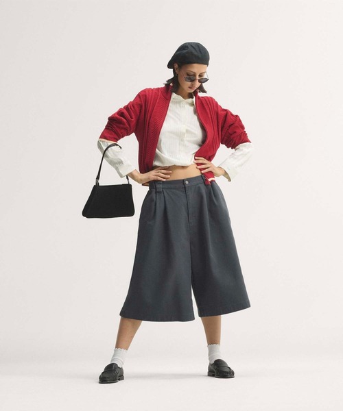 adidas（アディダス）の「ファイヤーバード ケーブルニットトラックトップ / ジャージ / トラックジャケット / アディダスオリジナルス adidas Originals（ジャージ・レディース・レッド・XX-LARGE/LARGE/MEDIUM/SMALL/X-LARGE/X-SMALL）」の6枚目の写真