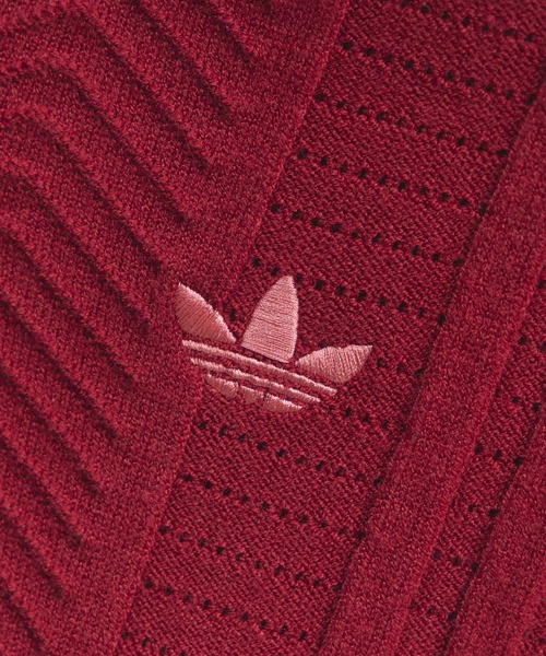 adidas（アディダス）の「ファイヤーバード ケーブルニットトラックトップ / ジャージ / トラックジャケット / アディダスオリジナルス adidas Originals（ジャージ・レディース・レッド・XX-LARGE/LARGE/MEDIUM/SMALL/X-LARGE/X-SMALL）」の2枚目の写真