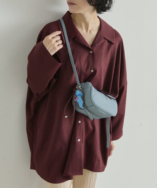 【Takuro Matsui×ear】コラボチャーム付きショルダーバッグ