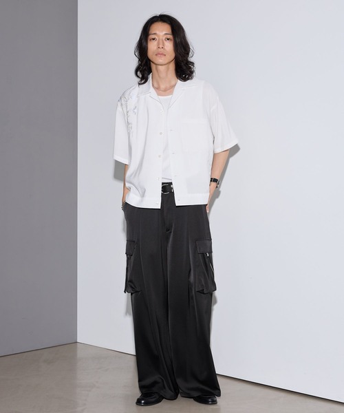 RAGEBLUE(レイジブルー)の「SATIN PARACHUTE CARGO PANTS/サテンパラシュートカーゴパンツ【セットアップ対応】(カーゴパンツ・メンズ・ブラック/グレー系その他・LARGE/MEDIUM)」の12枚目の写真