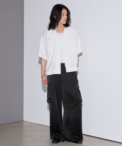 RAGEBLUE(レイジブルー)の「SATIN PARACHUTE CARGO PANTS/サテンパラシュートカーゴパンツ【セットアップ対応】(カーゴパンツ・メンズ・ブラック/グレー系その他・LARGE/MEDIUM)」の13枚目の写真