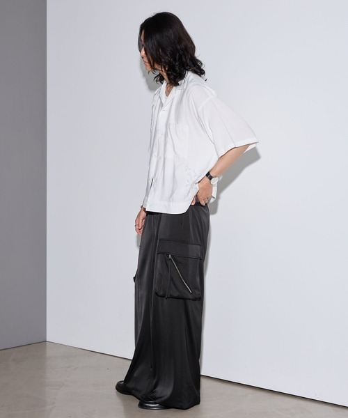 RAGEBLUE(レイジブルー)の「SATIN PARACHUTE CARGO PANTS/サテンパラシュートカーゴパンツ【セットアップ対応】(カーゴパンツ・メンズ・ブラック/グレー系その他・LARGE/MEDIUM)」の14枚目の写真