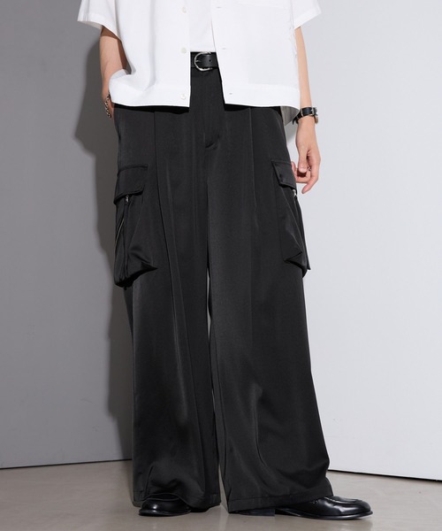 RAGEBLUE(レイジブルー)の「SATIN PARACHUTE CARGO PANTS/サテンパラシュートカーゴパンツ【セットアップ対応】(カーゴパンツ・メンズ・ブラック/グレー系その他・LARGE/MEDIUM)」の15枚目の写真