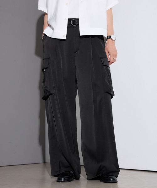 RAGEBLUE(レイジブルー)の「SATIN PARACHUTE CARGO PANTS/サテンパラシュートカーゴパンツ【セットアップ対応】(カーゴパンツ・メンズ・ブラック/グレー系その他・LARGE/MEDIUM)」の18枚目の写真