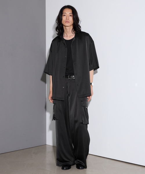 RAGEBLUE(レイジブルー)の「SATIN PARACHUTE CARGO PANTS/サテンパラシュートカーゴパンツ【セットアップ対応】(カーゴパンツ・メンズ・ブラック/グレー系その他・LARGE/MEDIUM)」の19枚目の写真