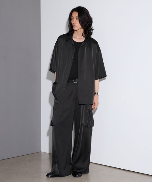 RAGEBLUE(レイジブルー)の「SATIN PARACHUTE CARGO PANTS/サテンパラシュートカーゴパンツ【セットアップ対応】(カーゴパンツ・メンズ・ブラック/グレー系その他・LARGE/MEDIUM)」の20枚目の写真