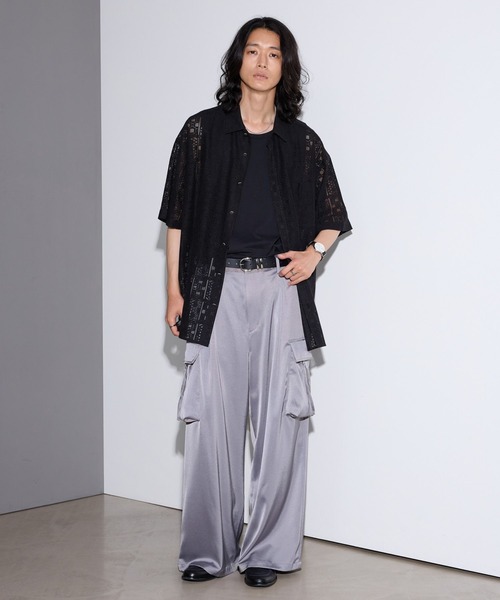 RAGEBLUE(レイジブルー)の「SATIN PARACHUTE CARGO PANTS/サテンパラシュートカーゴパンツ【セットアップ対応】(カーゴパンツ・メンズ・ブラック/グレー系その他・LARGE/MEDIUM)」の21枚目の写真