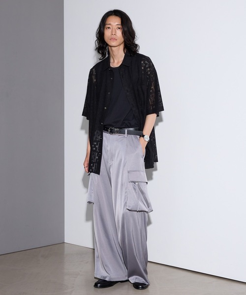 RAGEBLUE(レイジブルー)の「SATIN PARACHUTE CARGO PANTS/サテンパラシュートカーゴパンツ【セットアップ対応】(カーゴパンツ・メンズ・ブラック/グレー系その他・LARGE/MEDIUM)」の22枚目の写真
