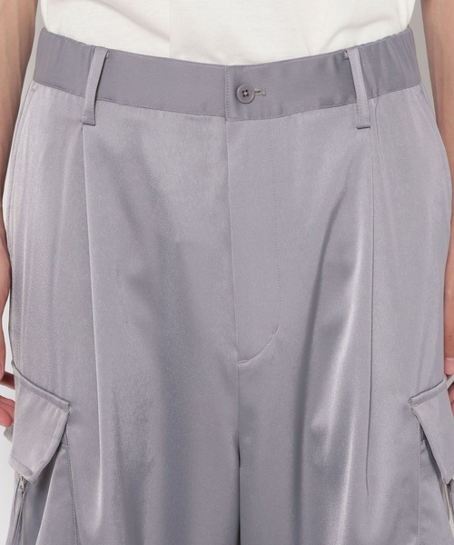 RAGEBLUE(レイジブルー)の「SATIN PARACHUTE CARGO PANTS/サテンパラシュートカーゴパンツ【セットアップ対応】(カーゴパンツ・メンズ・ブラック/グレー系その他・LARGE/MEDIUM)」の5枚目の写真