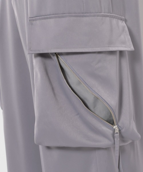 RAGEBLUE(レイジブルー)の「SATIN PARACHUTE CARGO PANTS/サテンパラシュートカーゴパンツ【セットアップ対応】(カーゴパンツ・メンズ・ブラック/グレー系その他・LARGE/MEDIUM)」の8枚目の写真