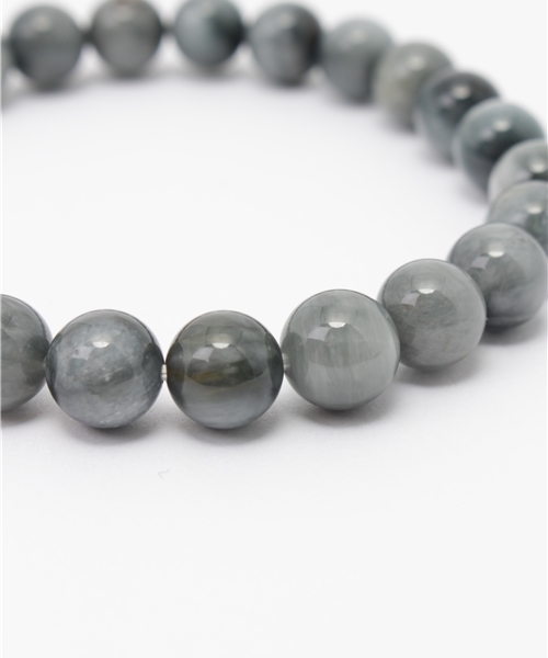 岩座 IWAKURA（イワクラ）の「【岩座】ホワイトタイガーアイブレスレット/腕輪数珠 8mm玉天然石 3A（ブレスレット・レディース・ストーン・FREE）」の2枚目の写真