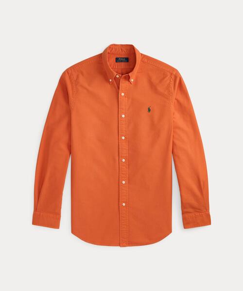 POLO RALPH LAUREN(ポロ ラルフ ローレン)の「クラシック フィット ガーメントダイド オックスフォード シャツ(シャツ/ブラウス・メンズ・オレンジ系1・XS/S/M/L)」の9枚目の写真