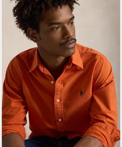 POLO RALPH LAUREN(ポロ ラルフ ローレン)の「クラシック フィット ガーメントダイド オックスフォード シャツ(シャツ/ブラウス・メンズ・オレンジ系1・XS/S/M/L)」の6枚目の写真