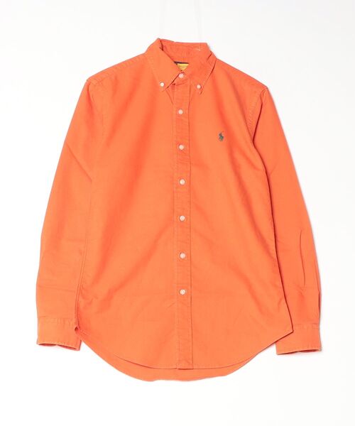 POLO RALPH LAUREN(ポロ ラルフ ローレン)の「クラシック フィット ガーメントダイド オックスフォード シャツ(シャツ/ブラウス・メンズ・オレンジ系1・XS/S/M/L)」の3枚目の写真