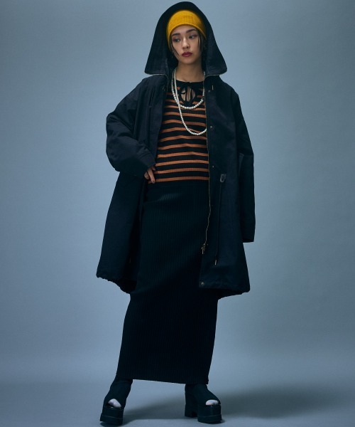 GEVS.（ジェイヴィス）の「モッズコート＜大きいサイズ有＞GEVS.（ダッフルコート・レディース・ブラック/カーキ・L/M/5L/4L/3L/LL）」の4枚目の写真
