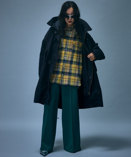 GEVS.（ジェイヴィス）の「モッズコート＜大きいサイズ有＞GEVS.（ダッフルコート・レディース・ブラック/カーキ・L/M/5L/4L/3L/LL）」の5枚目の写真