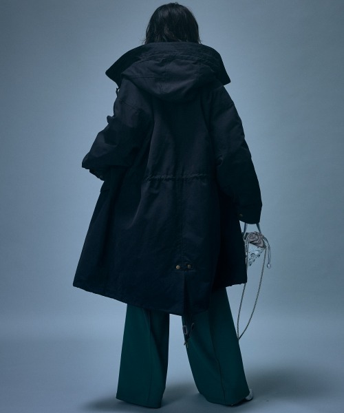GEVS.（ジェイヴィス）の「モッズコート＜大きいサイズ有＞GEVS.（ダッフルコート・レディース・ブラック/カーキ・L/M/5L/4L/3L/LL）」の6枚目の写真