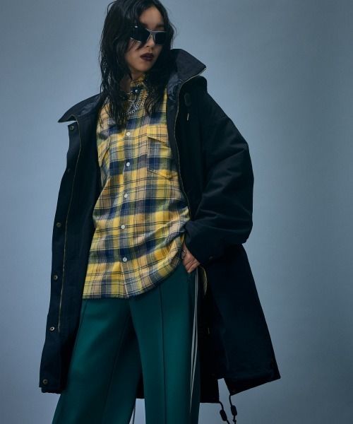 GEVS.（ジェイヴィス）の「モッズコート＜大きいサイズ有＞GEVS.（ダッフルコート・レディース・ブラック/カーキ・L/M/5L/4L/3L/LL）」の8枚目の写真