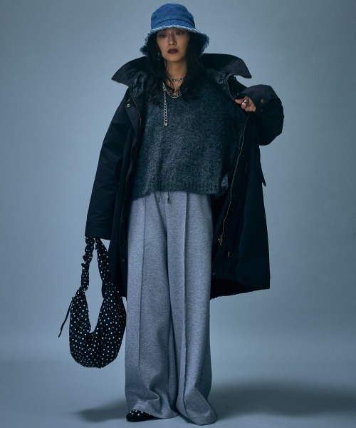 GEVS.（ジェイヴィス）の「モッズコート＜大きいサイズ有＞GEVS.（ダッフルコート・レディース・ブラック/カーキ・L/M/5L/4L/3L/LL）」の15枚目の写真
