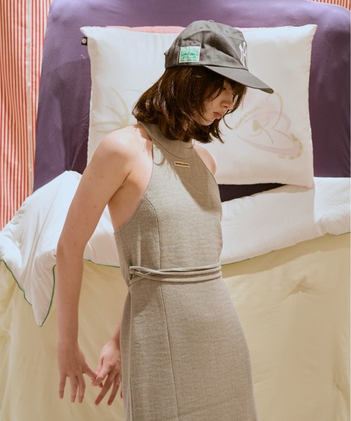 common gull products.(コモンガルプロダクツ)の「九月未満ワンピース(ワンピース・レディース・チャコール/グレー系/ライム・SMALL/MEDIUM)」の10枚目の写真