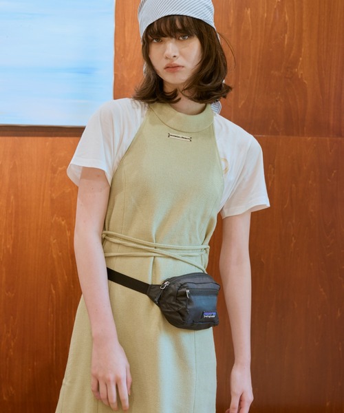 common gull products.(コモンガルプロダクツ)の「九月未満ワンピース(ワンピース・レディース・チャコール/グレー系/ライム・SMALL/MEDIUM)」の20枚目の写真