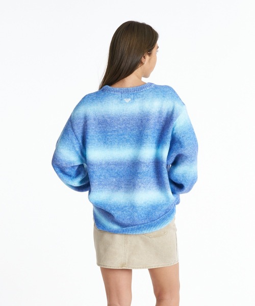 ROXY(ロキシー)の「ROXY WISH UPON クルーネックロゴニットセーター 【2026年秋冬モデル】/ロキシー(ニット/セーター・レディース・ブルー/ブラック/オレンジ・SMALL/MEDIUM/LARGE)」の11枚目の写真