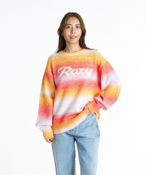 ROXY(ロキシー)の「ROXY WISH UPON クルーネックロゴニットセーター 【2026年秋冬モデル】/ロキシー(ニット/セーター・レディース・ブルー/ブラック/オレンジ・SMALL/MEDIUM/LARGE)」の20枚目の写真