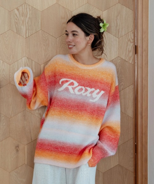ROXY(ロキシー)の「ROXY WISH UPON クルーネックロゴニットセーター 【2026年秋冬モデル】/ロキシー(ニット/セーター・レディース・ブルー/ブラック/オレンジ・SMALL/MEDIUM/LARGE)」の12枚目の写真