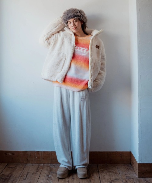 ROXY(ロキシー)の「ROXY WISH UPON クルーネックロゴニットセーター 【2026年秋冬モデル】/ロキシー(ニット/セーター・レディース・ブルー/ブラック/オレンジ・SMALL/MEDIUM/LARGE)」の14枚目の写真