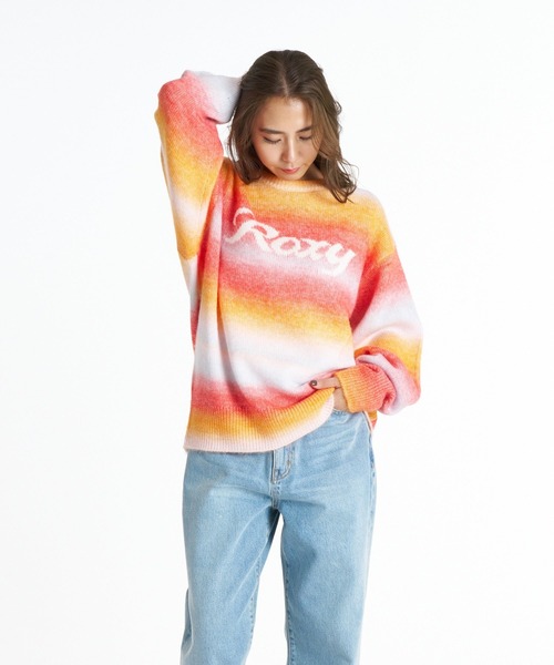 ROXY(ロキシー)の「ROXY WISH UPON クルーネックロゴニットセーター 【2026年秋冬モデル】/ロキシー(ニット/セーター・レディース・ブルー/ブラック/オレンジ・SMALL/MEDIUM/LARGE)」の19枚目の写真