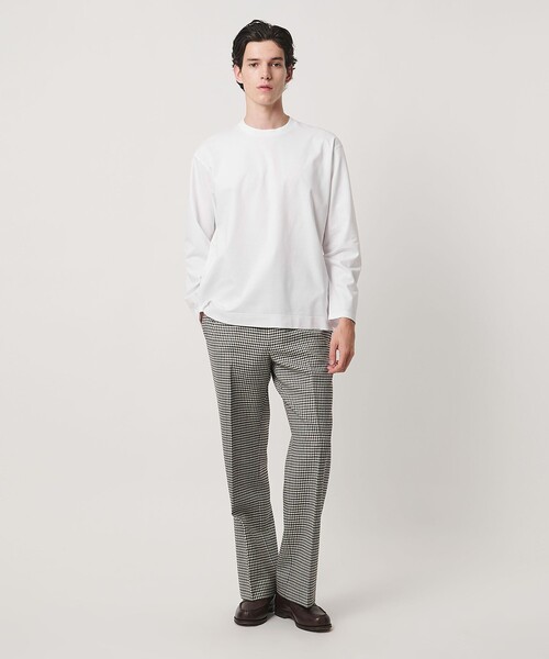 UNITED ARROWS（ユナイテッドアローズ）の「ポンチ ロングスリーブ Tシャツ デオドラント 抗菌防臭 接触冷感（Tシャツ/カットソー・メンズ・ブラック/ホワイト・S/M/L/XL）」の5枚目の写真