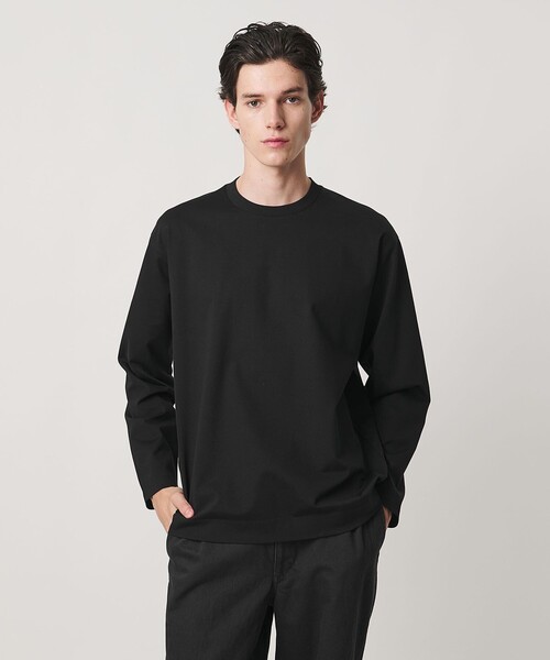 UNITED ARROWS（ユナイテッドアローズ）の「ポンチ ロングスリーブ Tシャツ デオドラント 抗菌防臭 接触冷感（Tシャツ/カットソー・メンズ・ブラック/ホワイト・S/M/L/XL）」の7枚目の写真