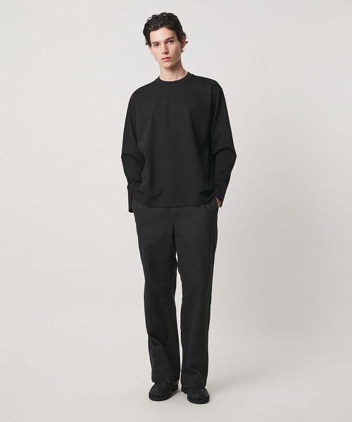 UNITED ARROWS（ユナイテッドアローズ）の「ポンチ ロングスリーブ Tシャツ デオドラント 抗菌防臭 接触冷感（Tシャツ/カットソー・メンズ・ブラック/ホワイト・S/M/L/XL）」の8枚目の写真