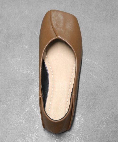 THE CELL.(ザセルドット)の「アシンメトリーシーム スクエアトゥ バブーシュ ASYMMETRIC SEAM SQUARE TOE BABOUCHE(その他シューズ・レディース・ブラウン/ブラック・39/35/37)」の10枚目の写真