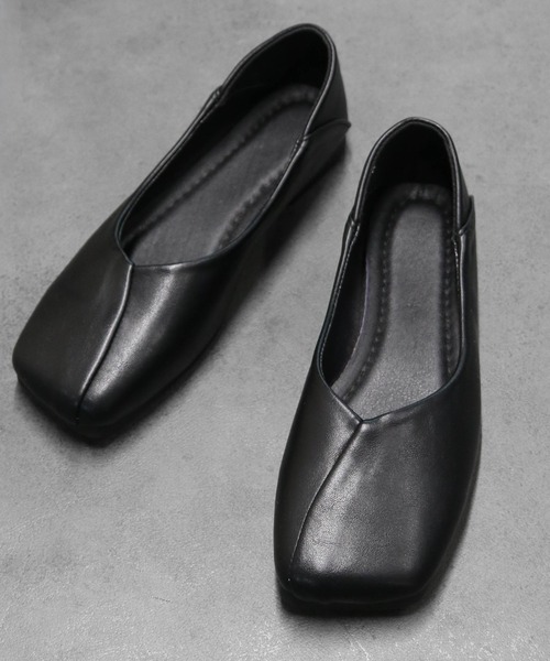 THE CELL.(ザセルドット)の「アシンメトリーシーム スクエアトゥ バブーシュ ASYMMETRIC SEAM SQUARE TOE BABOUCHE(その他シューズ・レディース・ブラウン/ブラック・39/35/37)」の15枚目の写真