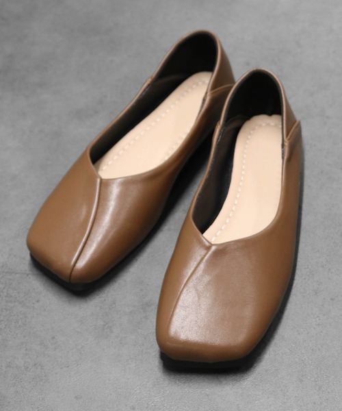 THE CELL.(ザセルドット)の「アシンメトリーシーム スクエアトゥ バブーシュ ASYMMETRIC SEAM SQUARE TOE BABOUCHE(その他シューズ・レディース・ブラウン/ブラック・39/35/37)」の16枚目の写真