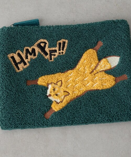 BIRTHDAY BAR(バースデイバー)の「animal sagara embroidery pouch サガラ刺繍ポーチ(ポーチ・レディース・ネイビー/グリーン・0)」の12枚目の写真