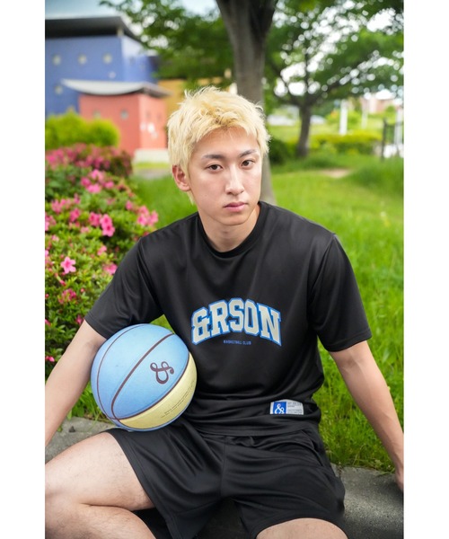 &RSON(アンダーソン)の「STANDARD LOGO T-SHIRTS/吸水速乾 接触冷感 ロゴTシャツ(Tシャツ/カットソー・メンズ・ブルー系その他/マルチ/ライトグレー/ブラック・M/XXL/XL/L/S)」の9枚目の写真