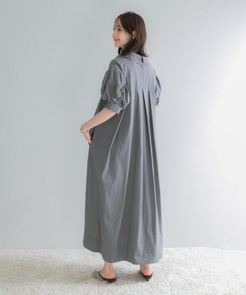URBAN RESEARCH ROSSO WOMEN(アーバンリサーチ ロッソ)の「『別注』ELENDEEK×ROSSO FORM SHIRT ONEPIECE(ワンピース・レディース・チャコールグレー/ベージュ/グレー・1)」の7枚目の写真