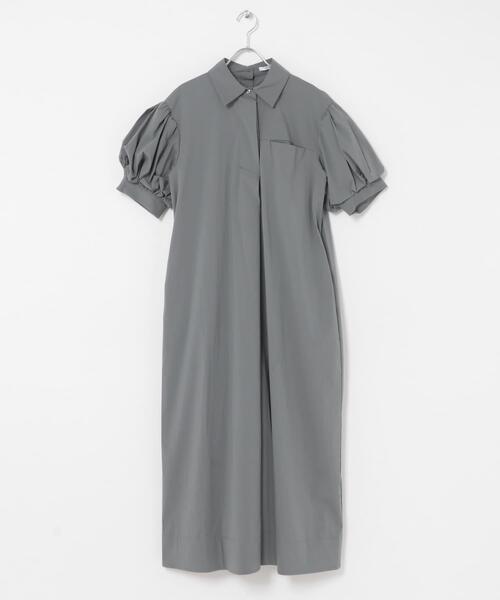 URBAN RESEARCH ROSSO WOMEN(アーバンリサーチ ロッソ)の「『別注』ELENDEEK×ROSSO FORM SHIRT ONEPIECE(ワンピース・レディース・チャコールグレー/ベージュ/グレー・1)」の8枚目の写真
