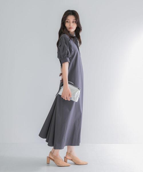URBAN RESEARCH ROSSO WOMEN(アーバンリサーチ ロッソ)の「『別注』ELENDEEK×ROSSO FORM SHIRT ONEPIECE(ワンピース・レディース・チャコールグレー/ベージュ/グレー・1)」の14枚目の写真