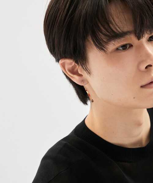 Jouete（ジュエッテ）の「[パレット] ピアス カーネリアン×スモーキークォーツ（ピアス（両耳用）・レディース・イエローゴールド・FREE）」の8枚目の写真