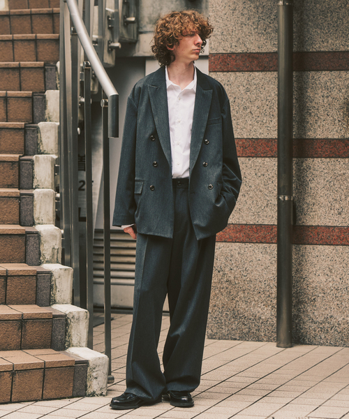 417 EDIFICE（フォーワンセブンエディフィス）の「《WEB限定》T/Rツイル ダブルワイドセットアップ（スーツセット・メンズ・ブラック/チャコールグレー/ワインレッド・LARGE/MEDIUM/X-LARGE）」の20枚目の写真