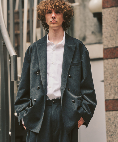417 EDIFICE（フォーワンセブンエディフィス）の「《WEB限定》T/Rツイル ダブルワイドセットアップ（スーツセット・メンズ・ブラック/チャコールグレー/ワインレッド・LARGE/MEDIUM/X-LARGE）」の22枚目の写真