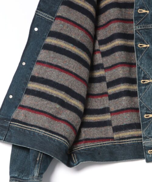 Lee（リー）の「STORM RIDER DENIM / ストームライダー（デニムジャケット・メンズ・ブルー/インディゴブルー・MEDIUM/LARGE/X-LARGE/SMALL）」の4枚目の写真