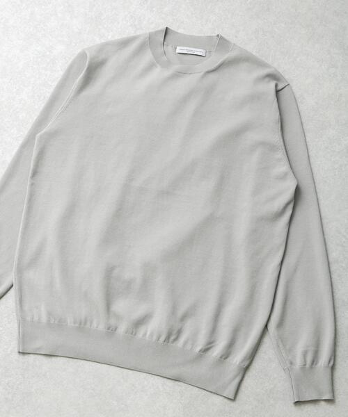URBAN RESEARCH DOORS(アーバンリサーチドアーズ)の「LIFE STYLE TAILOR ハイゲージクルーネック長袖ニット(シャツ/ブラウス・メンズ・グリーン/ブラック/グレー系その他・MEDIUM/LARGE)」の2枚目の写真
