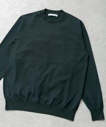 LIFE STYLE TAILOR ハイゲージクルーネック長袖ニット