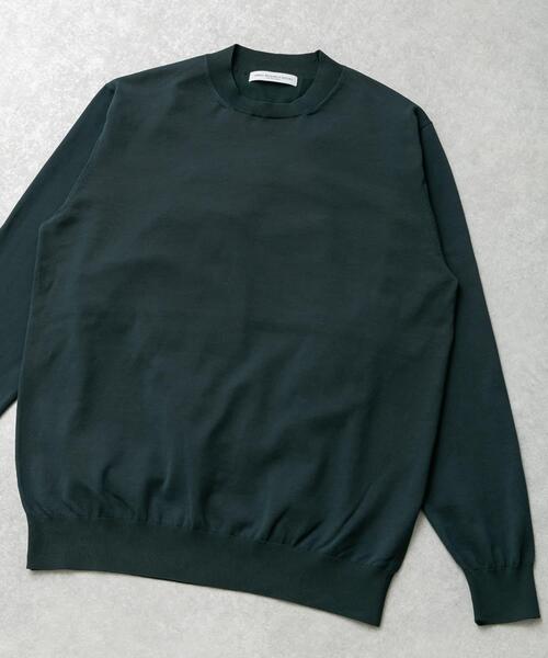 URBAN RESEARCH DOORS(アーバンリサーチドアーズ)の「LIFE STYLE TAILOR ハイゲージクルーネック長袖ニット(シャツ/ブラウス・メンズ・グリーン/ブラック/グレー系その他・MEDIUM/LARGE)」の3枚目の写真